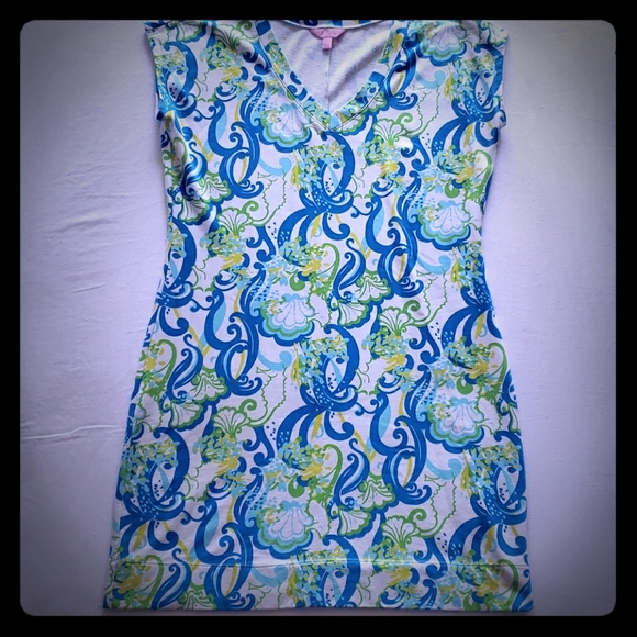 Lilly Pulitzer Hayley Resort White Crystal Coast L - Picture 2 of 8